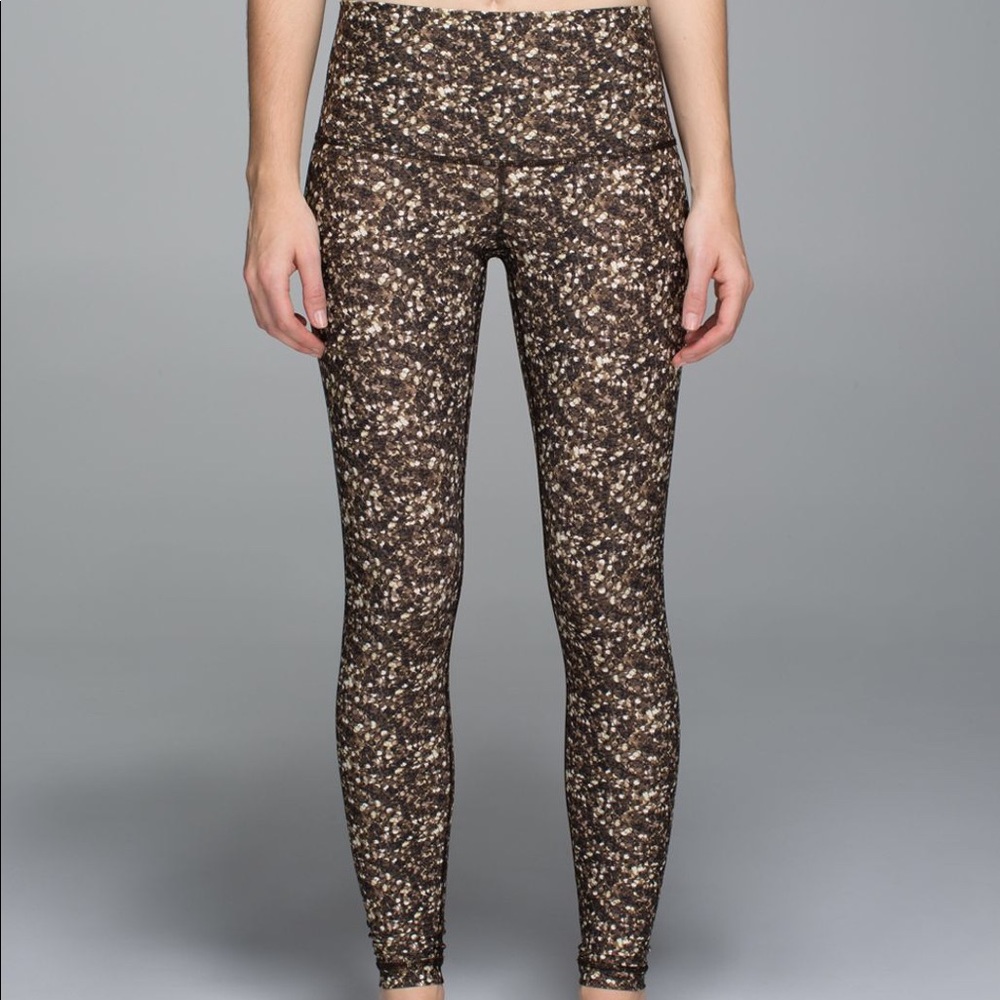 Lululemon Wunder Under Luxtreme high rise full length leggings in sequin print